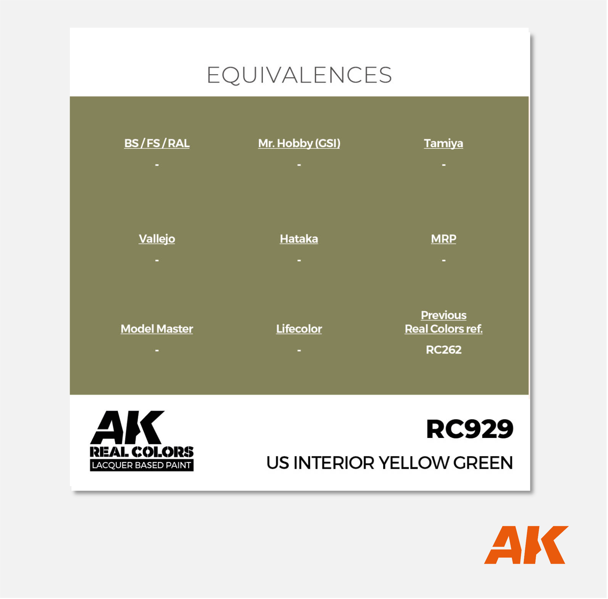 AK Real Colors - US Interior Yellow Green