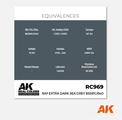 AK Real Colors - RAF Extra Dark Sea Grey BS381c/640