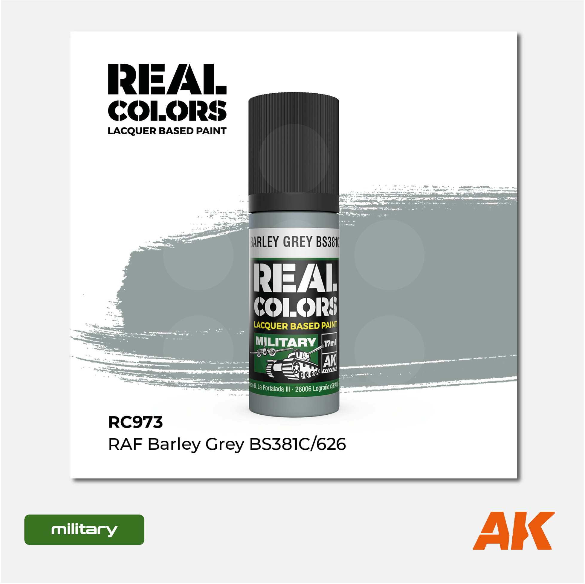 AK Real Colors - RAF Barley Grey BS381c/626
