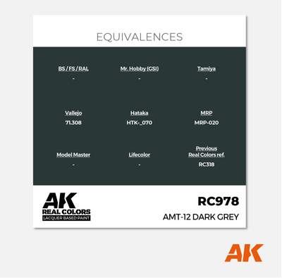 AK Real Colors - AMT-12 Dark Grey