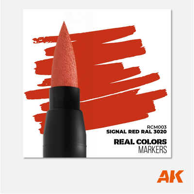 AK Interactive Real Colors Marker - Signal Red RAL 3020 - RCM003 - Gothaforce