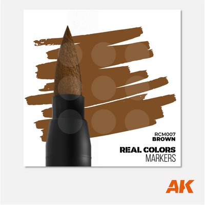 AK Interactive Real Colors Marker - Brown - RCM007 - Gothaforce