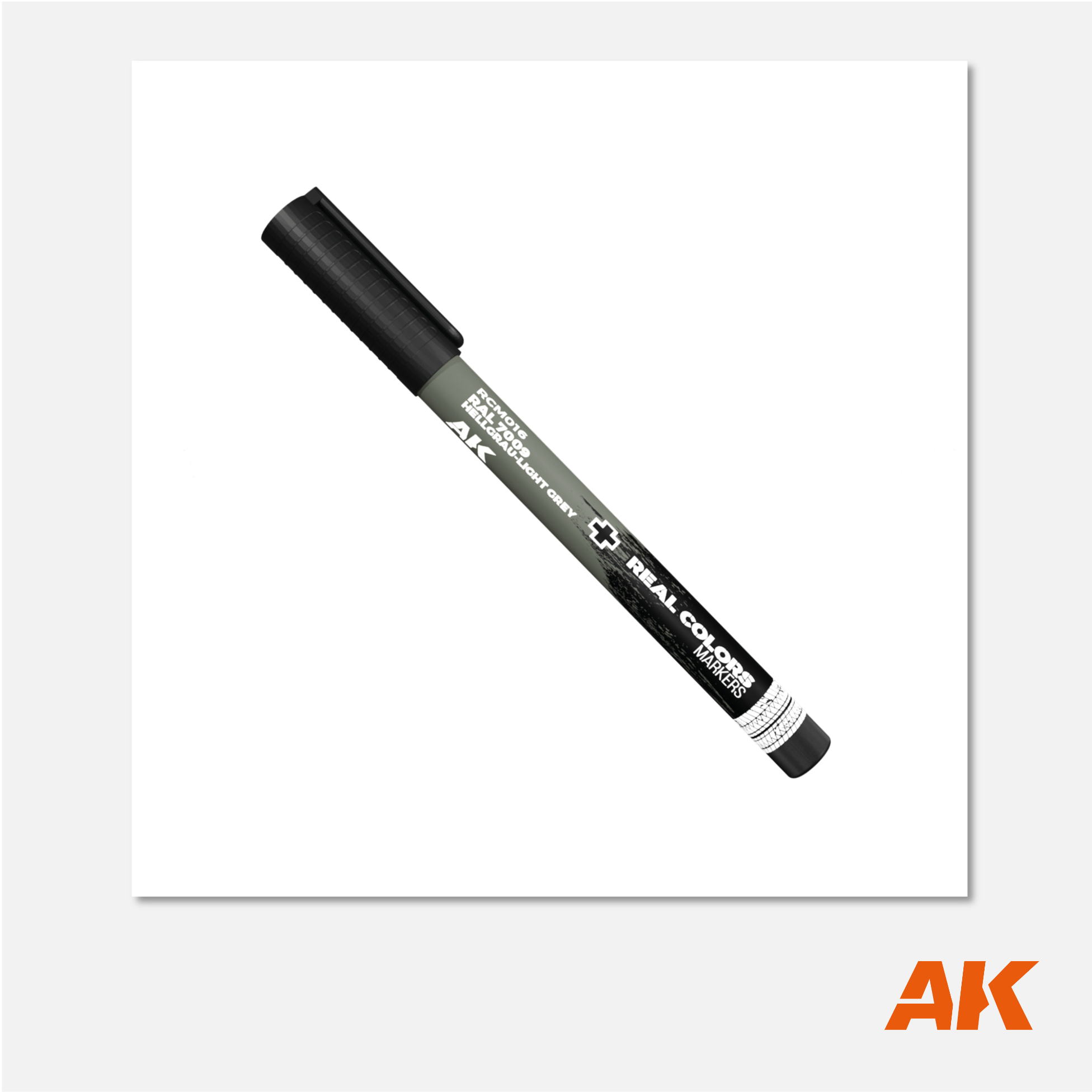AK Interactive Real Colors Marker - Hellgrau Light Grey RAL 7009 - RCM016 - Gothaforce