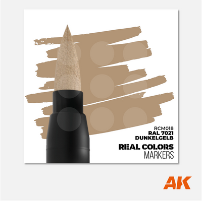 AK Interactive Real Colors Marker - Dunkelgelb RAL 7028 - RCM018 - Gothaforce