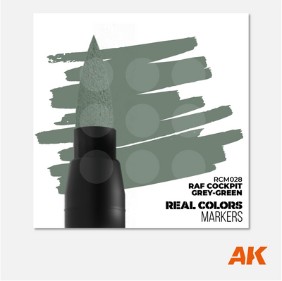 AK Interactive Real Colors Marker - RAF Cockpit Grey-Green - RCM028 - Gothaforce