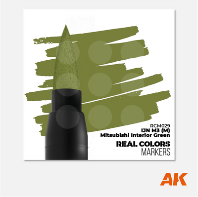 AK Interactive Real Colors Marker - IJN M3 Mitsubishi Interior Green - RCM029 - Gothaforce