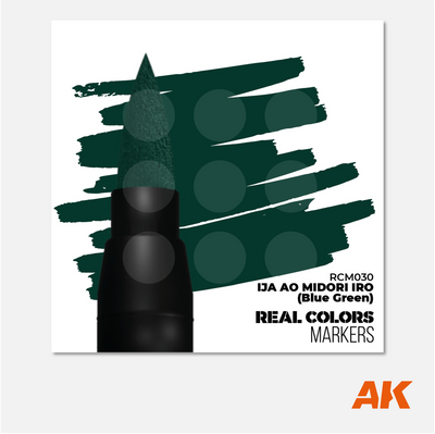 AK Interactive Real Colors Marker - IJA AO Midori IRO Blue Green - RCM030 - Gothaforce