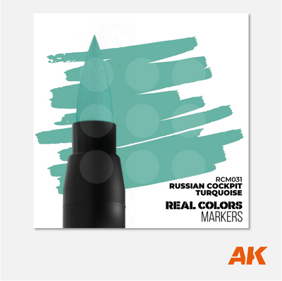 AK Interactive Real Colors Marker - Russian Cockpit Turquoise - RCM031 - Gothaforce