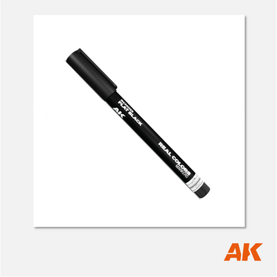 AK Interactive Real Colors Marker - Flat Black - RCM033 - Gothaforce
