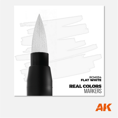 AK Interactive Real Colors Marker - Flat White - RCM034 - Gothaforce