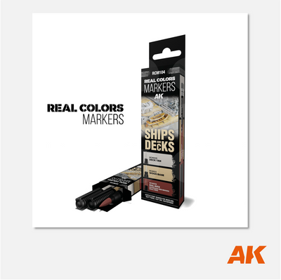 AK Interactive Real Colors Markers Set - Ships & Decks - RCM104 - Gothaforce