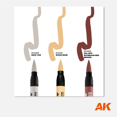 AK Interactive Real Colors Markers Set - Ships & Decks - RCM104 - Gothaforce
