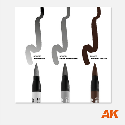 AK Interactive Real Colors Markers Set - Chipping - RCM105 - Gothaforce