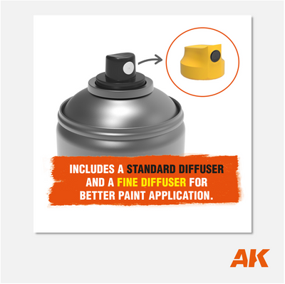 AK Gloss Varnish Spray 400ml (2 nozzles)