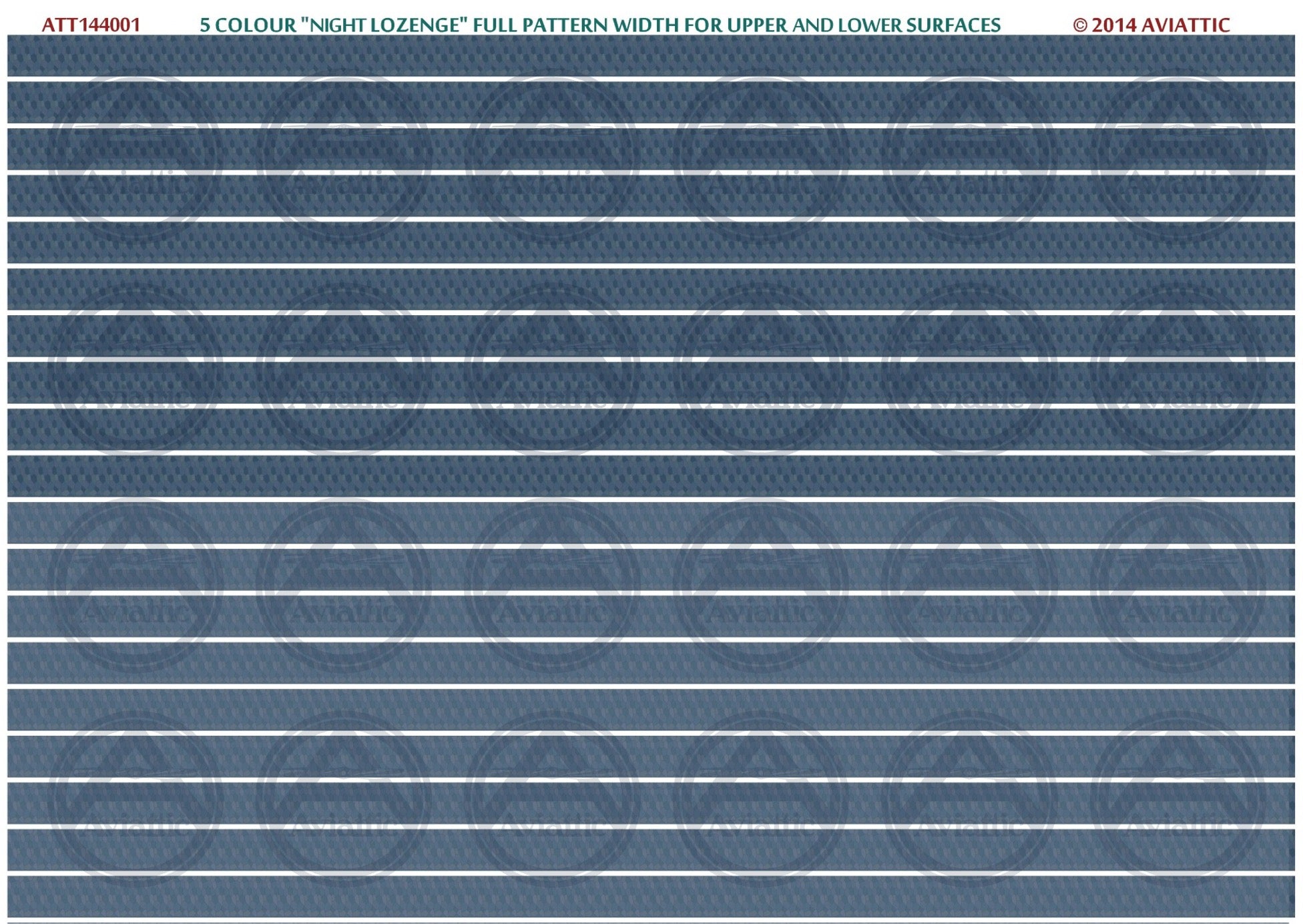 1/144 - 5 colour Night Lozenge Full Pattern for Upper & Lower Surfaces