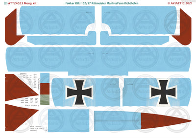 1/24 - Meng - Fokker Dr.I - 152/17 Rittmeister Manfred von Richthofen