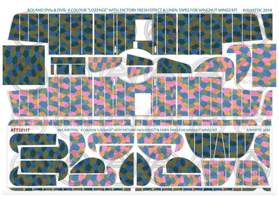 1/32 - Wingnut Wings - Roland D.VIa - 4 colour lozenge - linen tapes - factory fresh