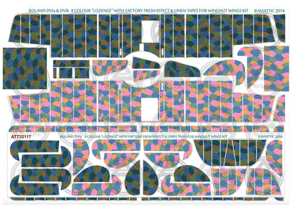 1/32 - Wingnut Wings - Roland D.VIa - 4 colour lozenge - linen tapes - factory fresh