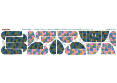 1/32 - Wingnut Wings - Roland D.VIa - 4 colour lozenge - linen tapes - factory fresh
