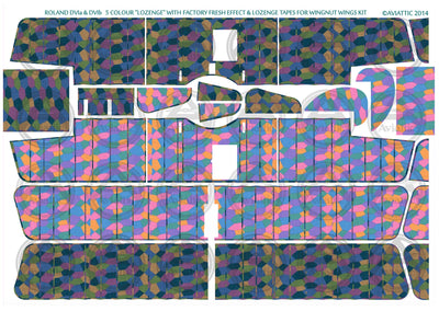 1/32 - Wingnut Wings - Roland D.VIa - 5 colour lozenge - lozenge tapes - factory fresh
