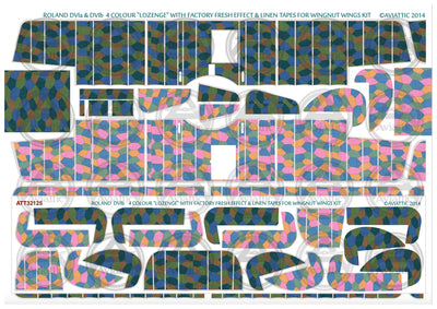 1/32 - Wingnut Wings - Roland D.VIb - 4 colour lozenge - linen tapes - factory fresh