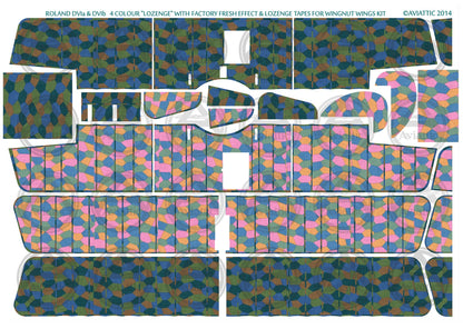 1/32 - Wingnut Wings - Roland D.VIb - 4 colour lozenge - lozenge tapes - factory fresh