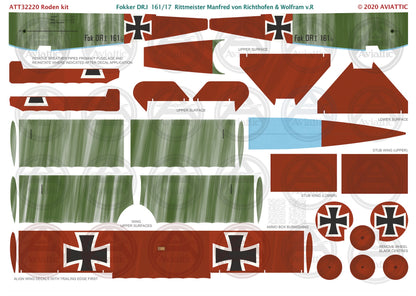1/32 - Roden - Fokker Dr.I - 161/17 Rittmeister Manfred von Richthofen