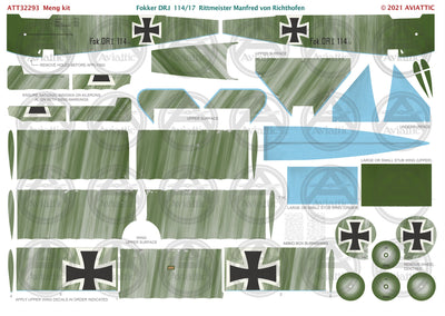 1/32 - Meng - Fokker Dr.I - 114/17 Rittmeister Manfred von Richthofen