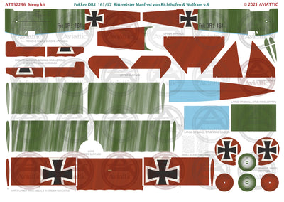 1/32 - Meng - Fokker Dr.I - 161/17 Rittmeister Manfred von Richthofen
