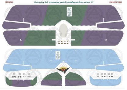 1/32 - Wingnut Wings - Albatros D.V(a) - Painted Camouflage on Linen - scheme B - factory fresh