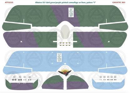 1/32 - Wingnut Wings - Albatros D.V(a) - Painted Camouflage on Linen - scheme I - factory fresh