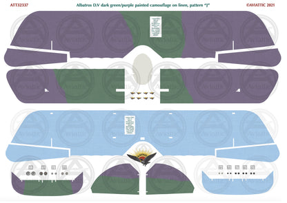 1/32 - Wingnut Wings - Albatros D.V(a) - Painted Camouflage on Linen - scheme J - factory fresh