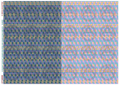1/48 - 5 colour lozenge - joined - upper and lower flying surfaces - faded