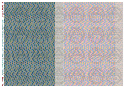 1/72 - 4 colour lozenge - joined - upper and lower flying surfaces - incl. interior reversed - faded