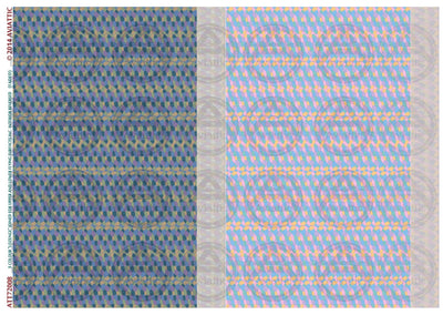 1/72 - 5 colour lozenge - joined - upper and lower flying surfaces - incl. interior reversed - faded