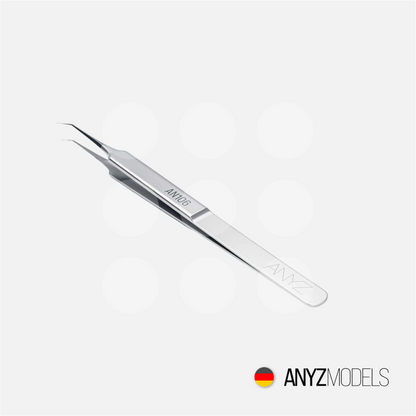Anyz Models - Super Precision Tweezers Curved - Stainless Steel - AN106 - Gothaforce