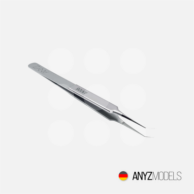 Anyz Models - Super Precision Tweezers Curved - Stainless Steel - AN106 - Gothaforce