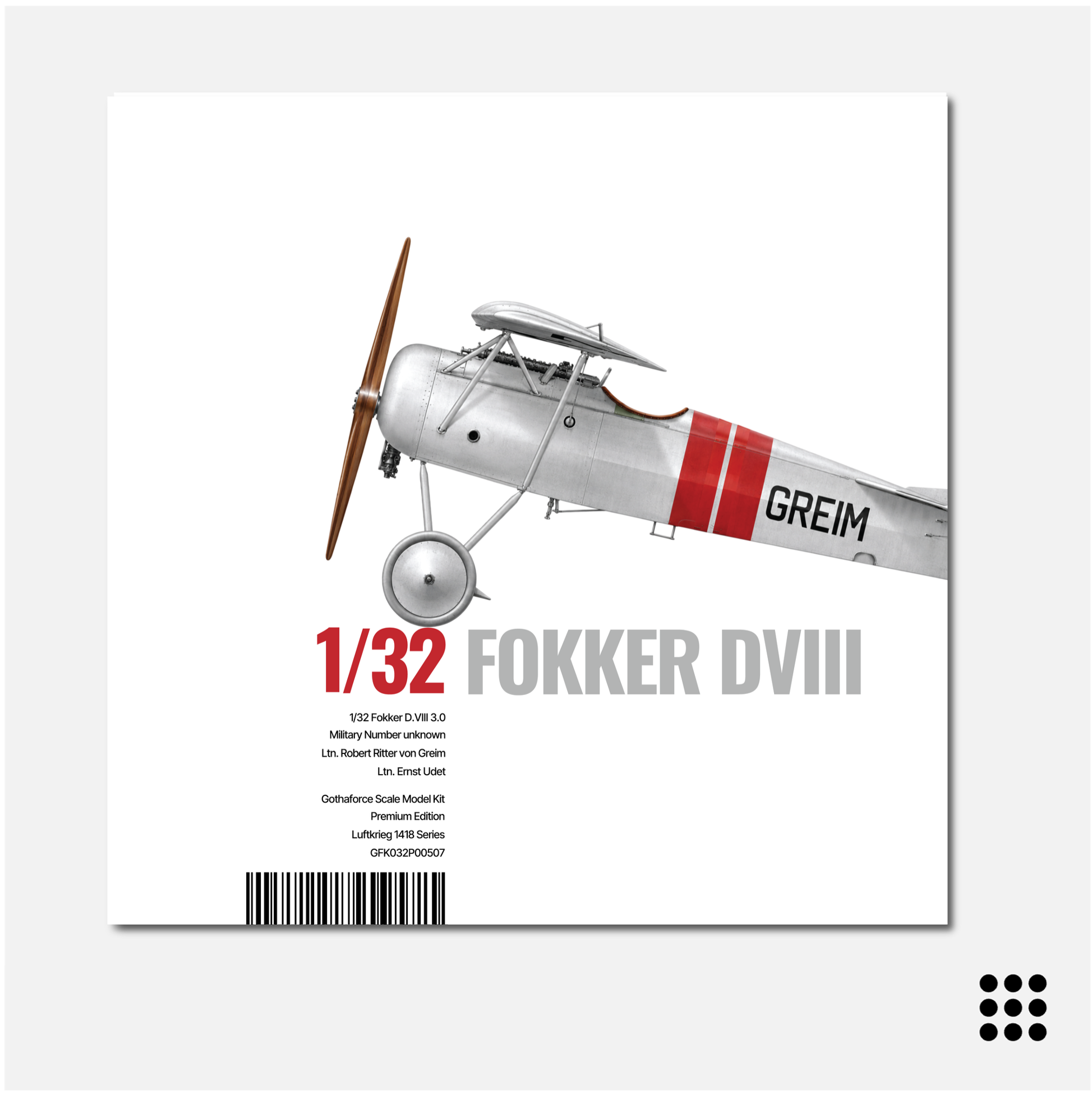 1/32 Fokker EV 3.0 Greim / Udet - Reservation