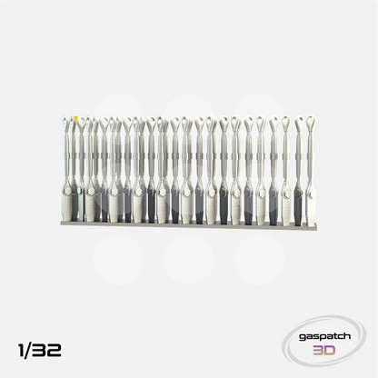 Gaspatch Models - Metal Turnbuckles Type B - 1/32 scale - 12-32005 - Gothaforce