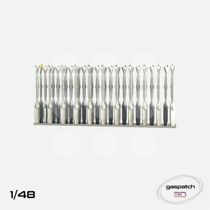 Gaspatch Models - Metal Turnbuckles Type B - 1/48 scale - 12-48008 - Gothaforce