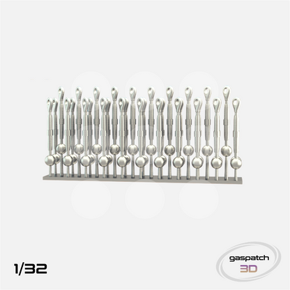 Gaspatch Models - Metal Turnbuckles Type Albatros - 1/32 scale - 13-32011 - Gothaforce