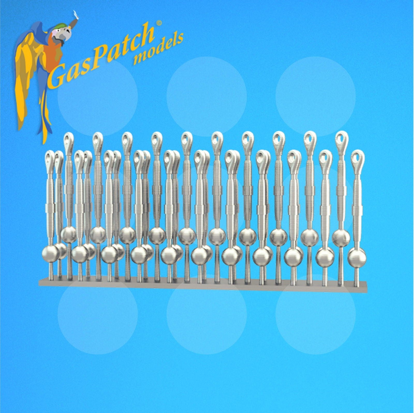 Gaspatch Models - Metal Turnbuckles Albatros Type - 1/32 scale - 13-32011