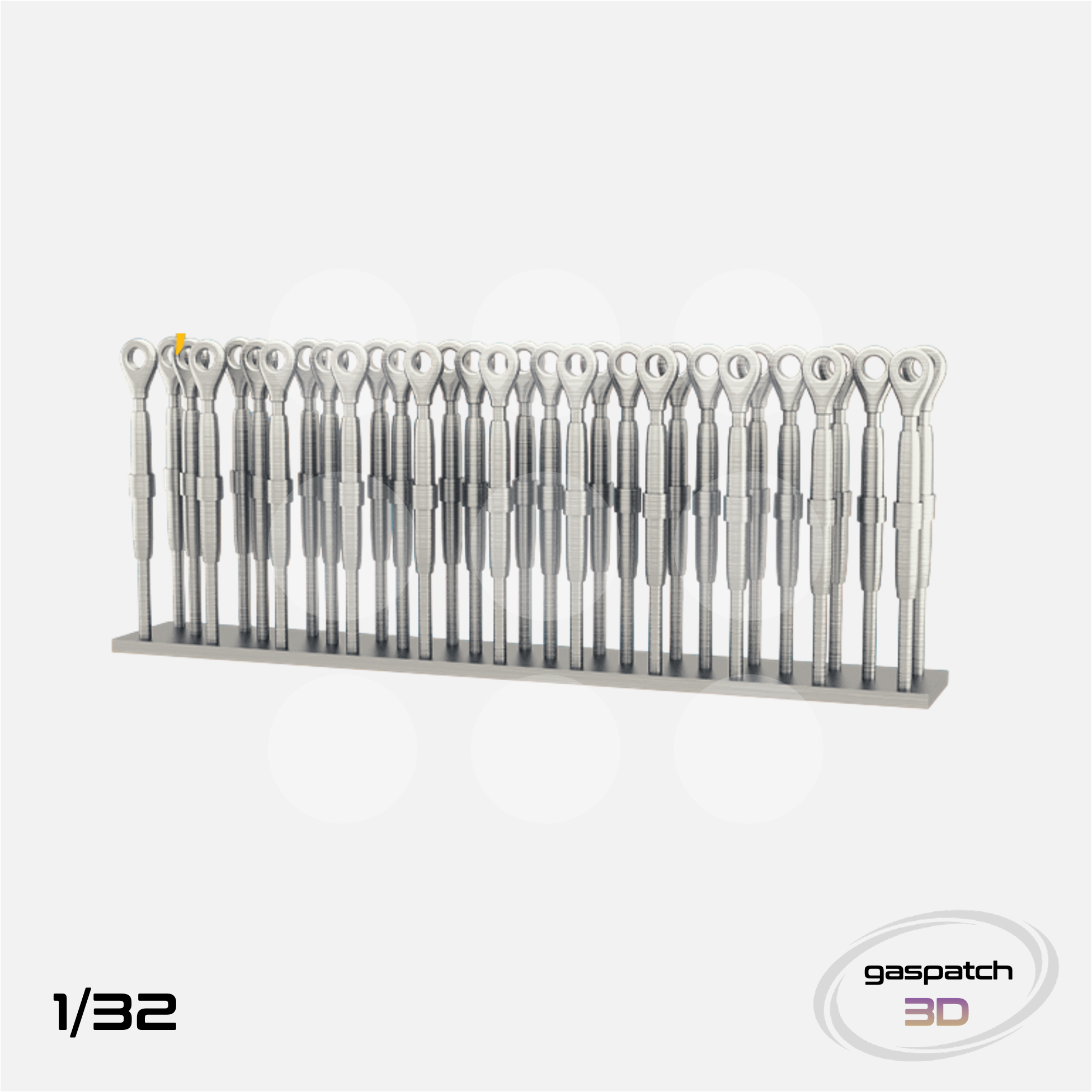 Gaspatch Models - Metal Turnbuckles Type One End - 1/32 scale - 13-32014 - Gothaforce