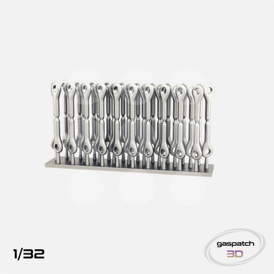 Gaspatch Models - Metal Turnbuckles Anchor Points - 1/32 scale - 13-32016 - Gothaforce