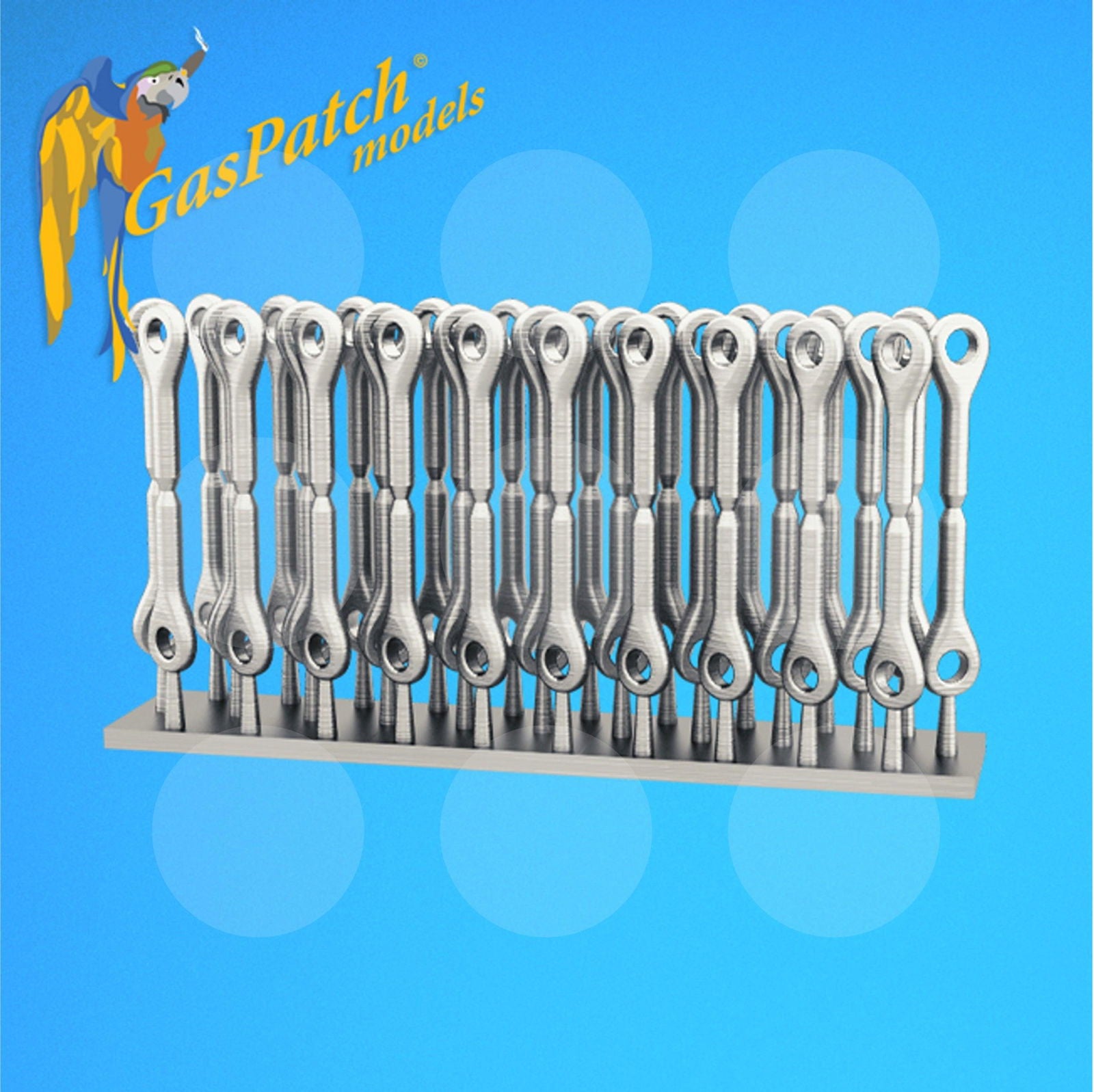 Gaspatch Models - Metal Turnbuckles Anchor Points - 1/32 scale - 13-32016