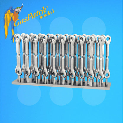 Gaspatch Models - Metal Turnbuckles Anchor Points - 1/32 scale - 13-32016