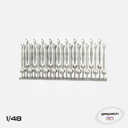 Gaspatch Models - Metal Turnbuckles Type Albatros - 1/48 scale - 13-48010 - Gothaforce