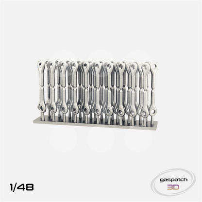Gaspatch Models - Metal Turnbuckles Anchor Points - 1/48 scale - 13-48017 - Gothaforce