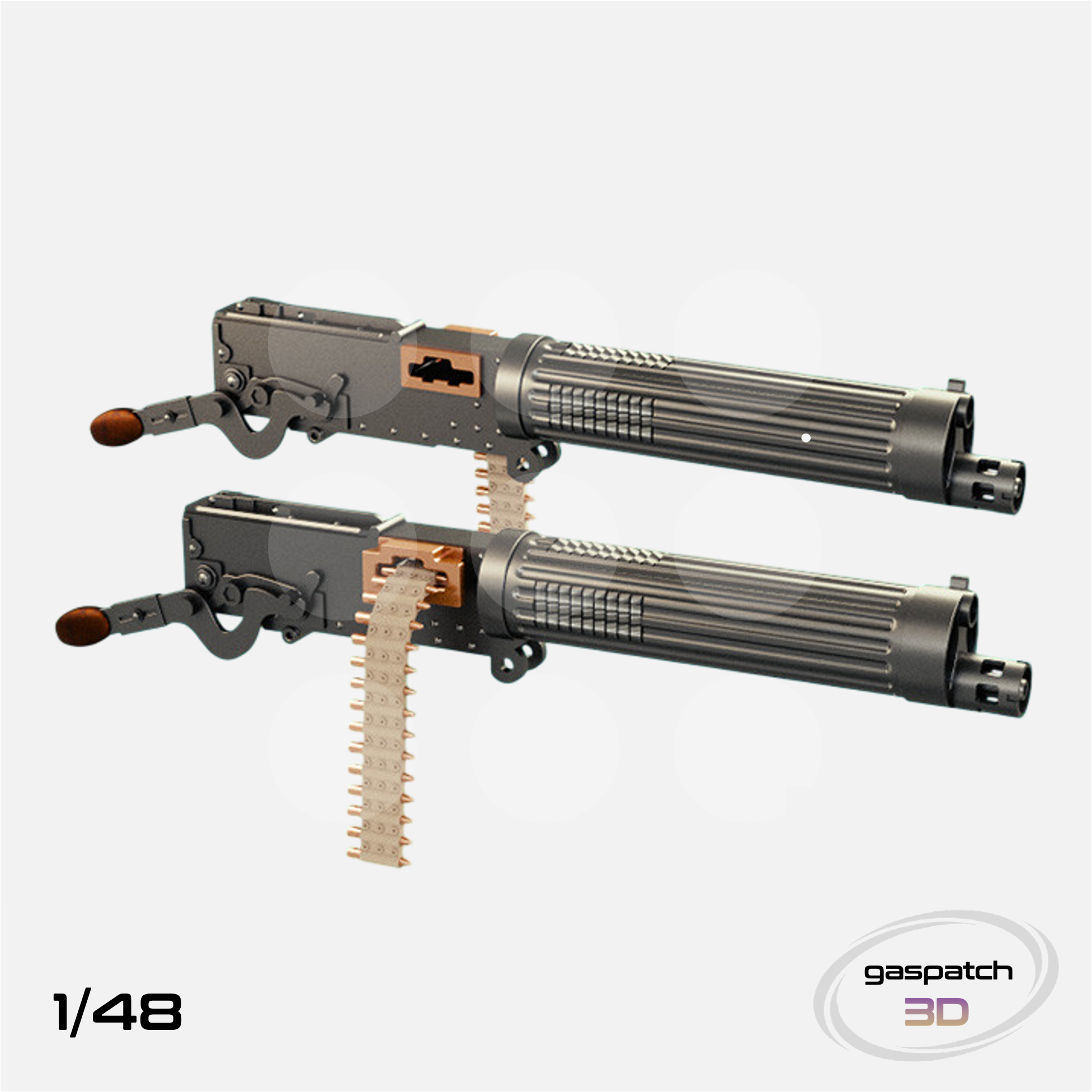 1/48 Vickers Hyland Type E Standard & Reverse Ammo Feed