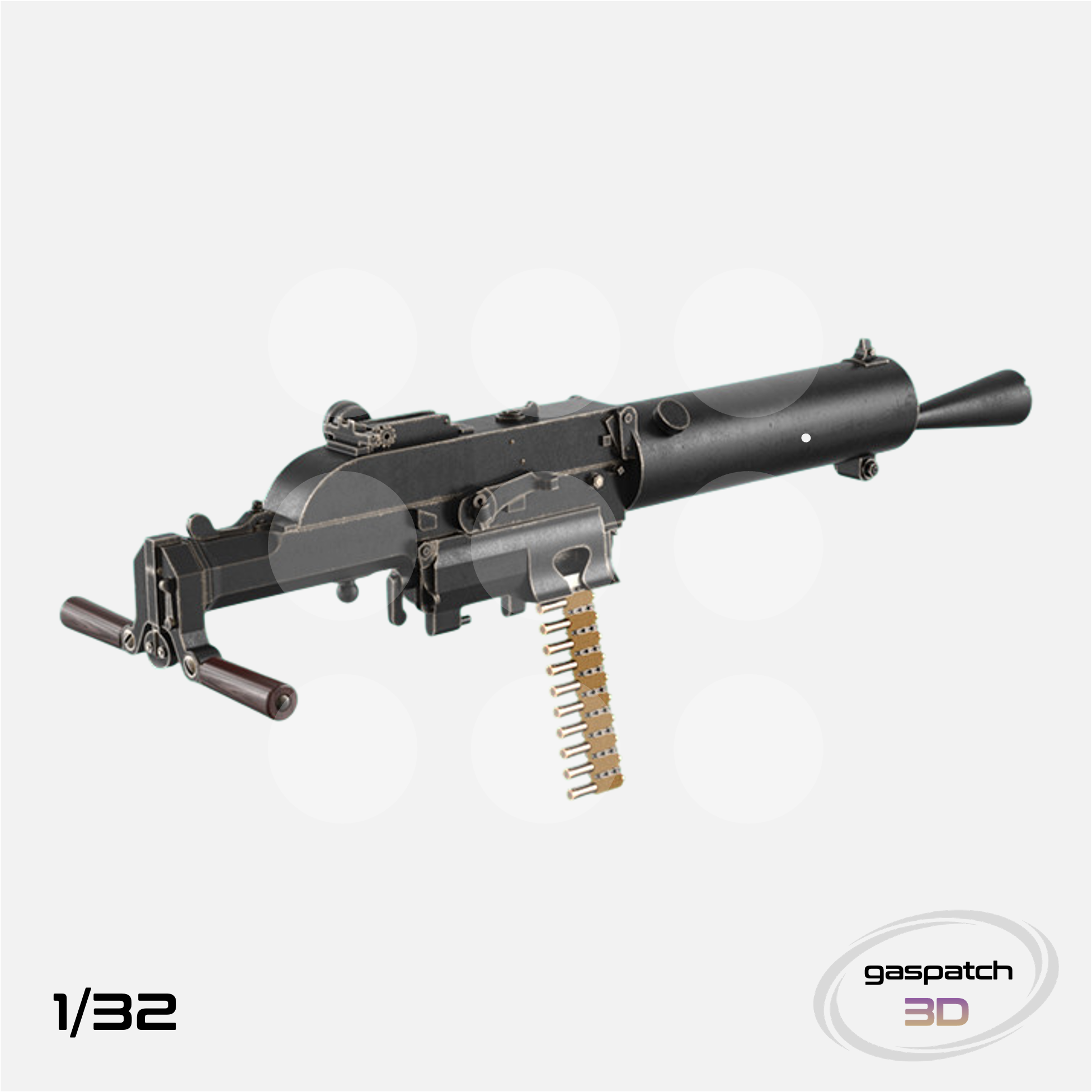 Gaspatch Models - Schwarzlose 07-12 Full Jacked Machine Gun - 1/32 scale - 17-32111 - Gothaforce